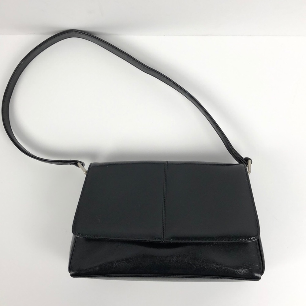 Liz Claiborne Handbag Black Vegan Leather